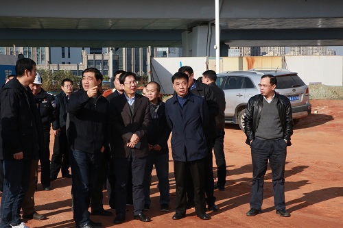 副市长宋铀一行调研我司昌南大路、洪都大路急剧路刷新项目